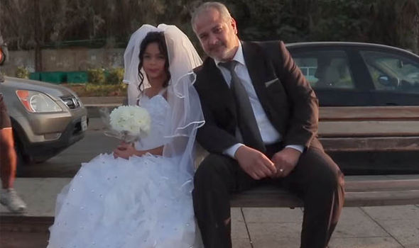 Child bride in wedding gown shocks onlookers in Lebanon